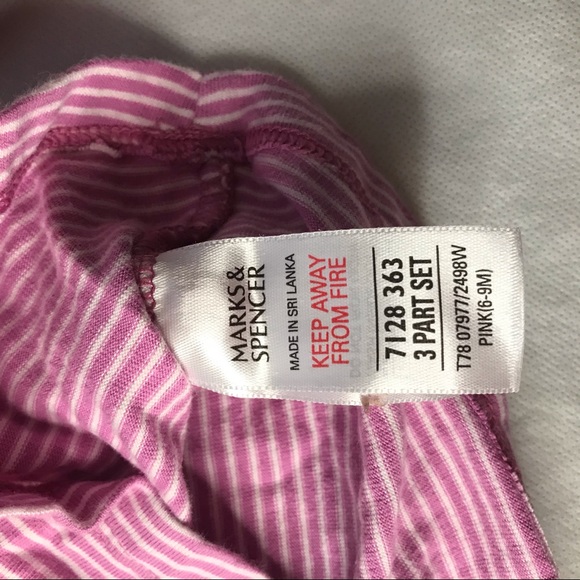 5/$25 MARKS & SPENCER long sleeved striped shirt - Picture 3 of 3